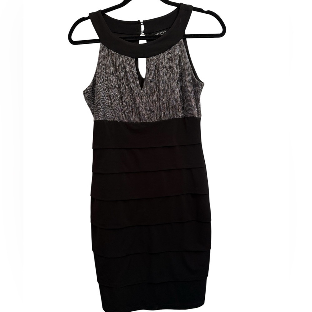 Express Black and Gray Mini Dress